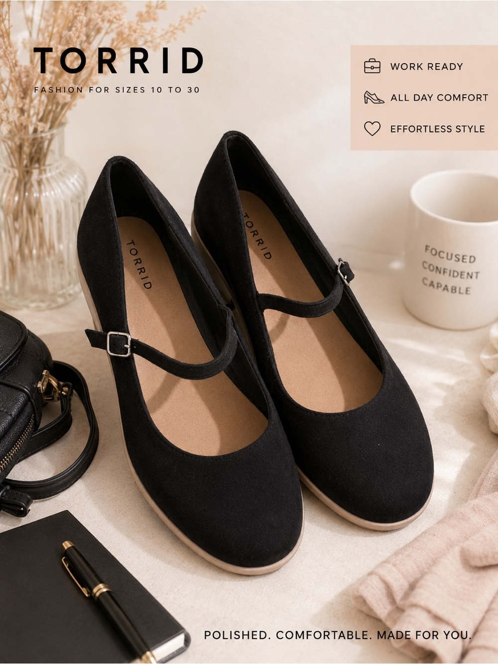 torrid Black Mary Jane Pumps with Ankle Strap